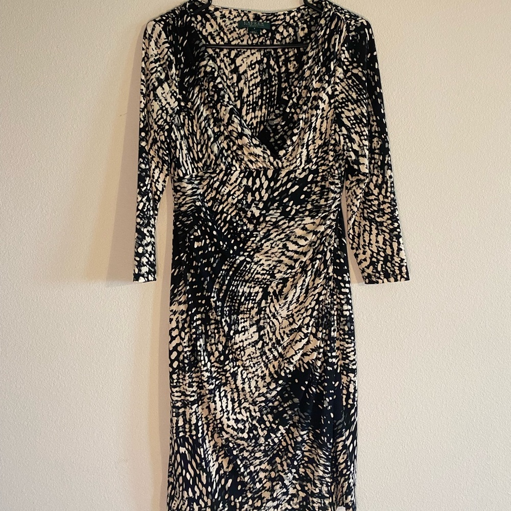 Ralph Lauren faux wrap dress